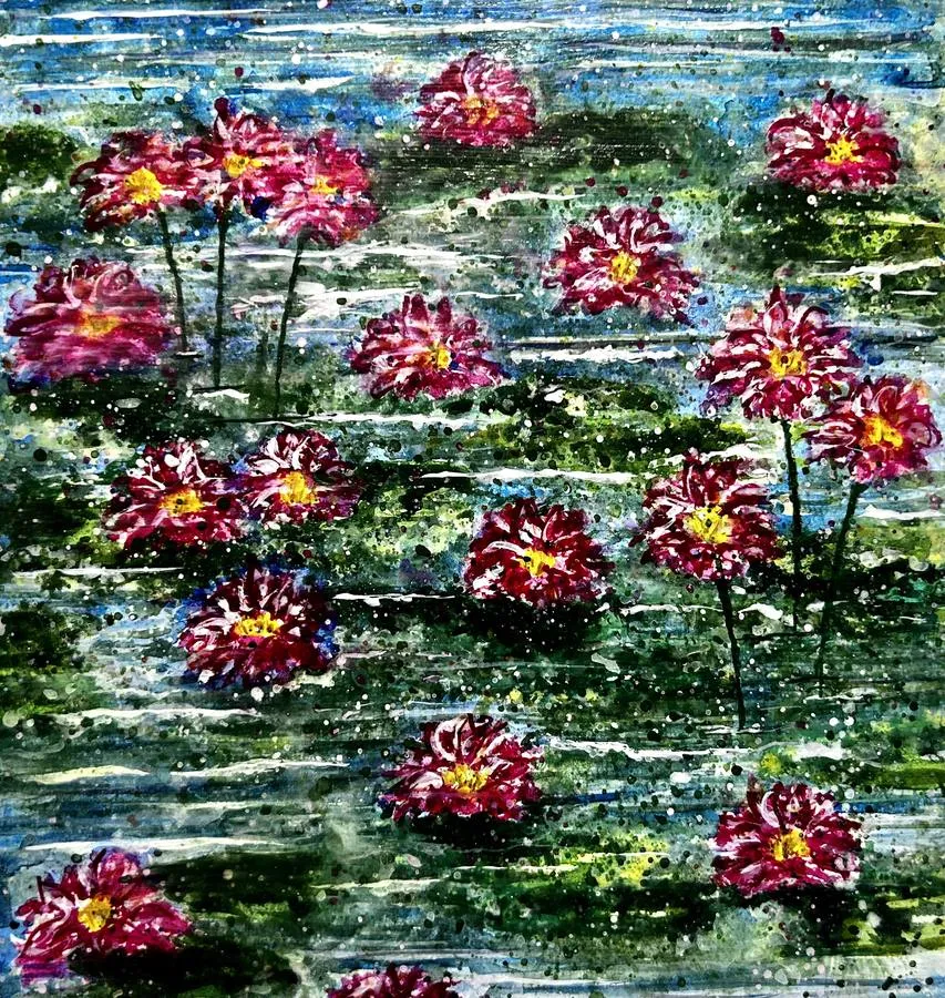 Lotus, artwork by Shatabdi Mandal